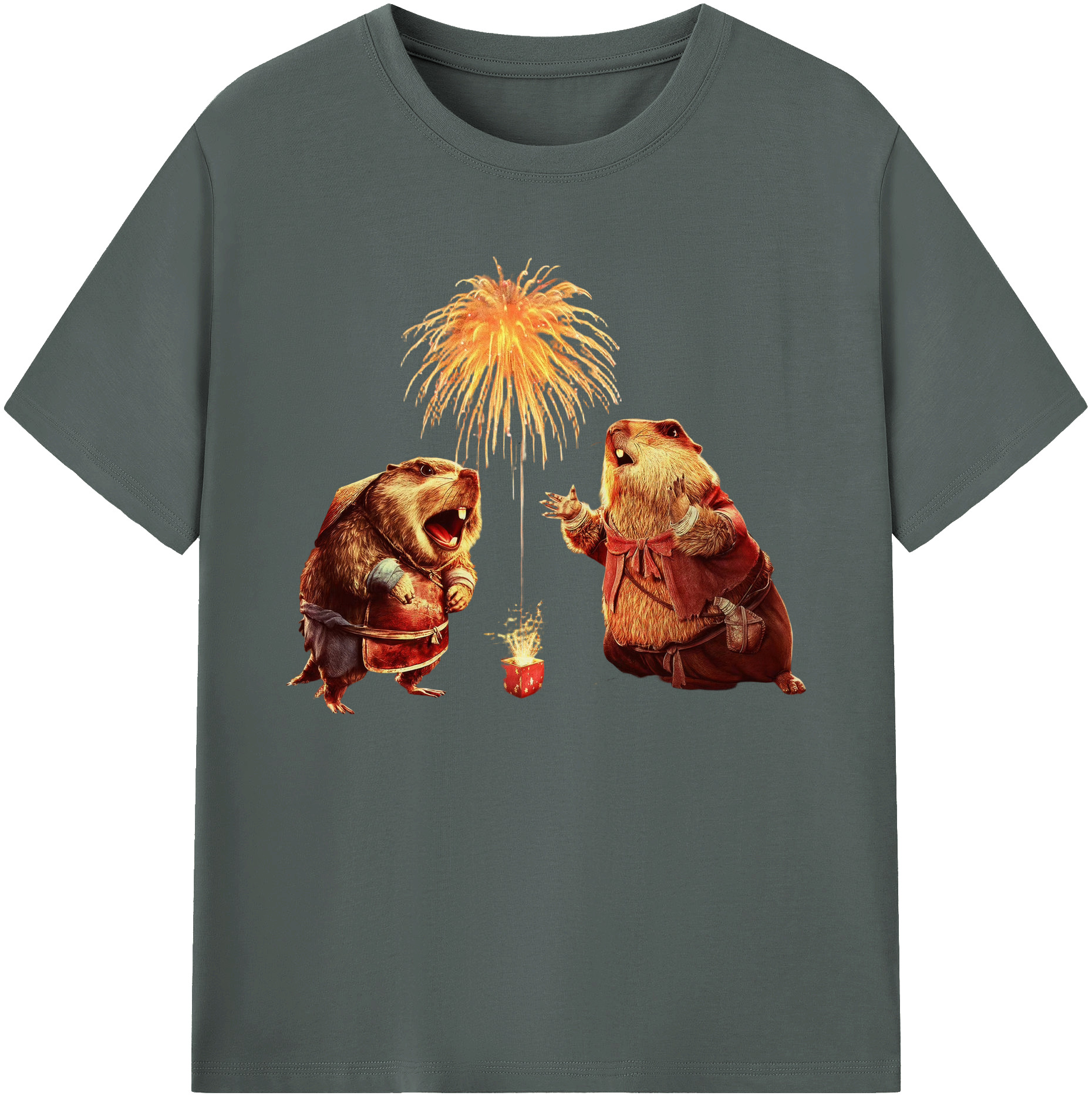 （画像用） Ne Zha 2 ナタ 魔童の大暴れ 綿100％ メンズ半袖Tシャツ｜肌触りやわらか＆通気性